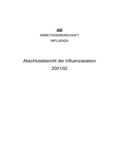 AGI - Arbeitsgemeinschaft Influenza - RKI