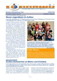 Newsletter 7 - Volleyball Jugend