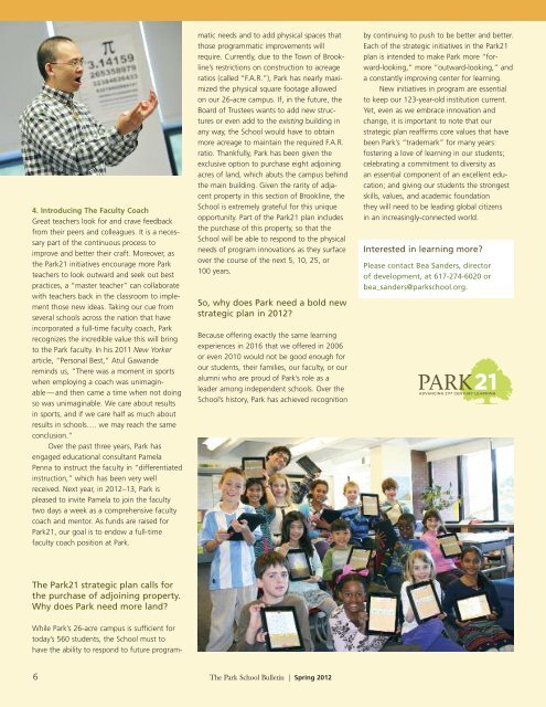 Spring Bulletin 2012 - The Park School