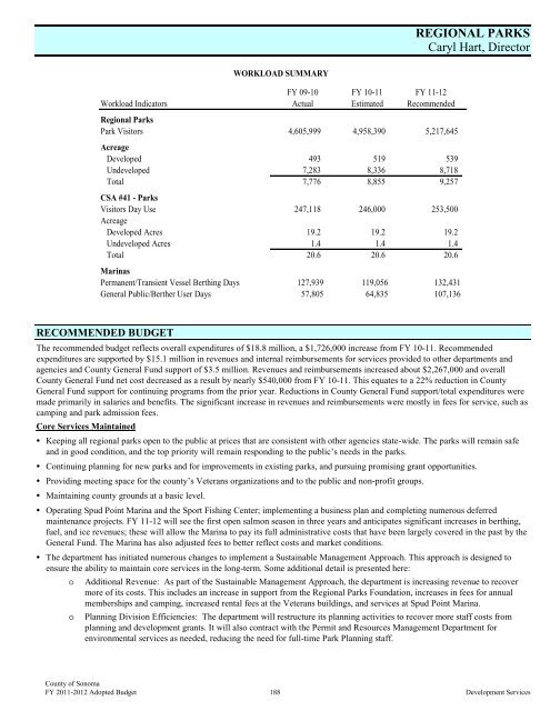 Fiscal Year 2011-2012 Adopted Budget - County of Sonoma