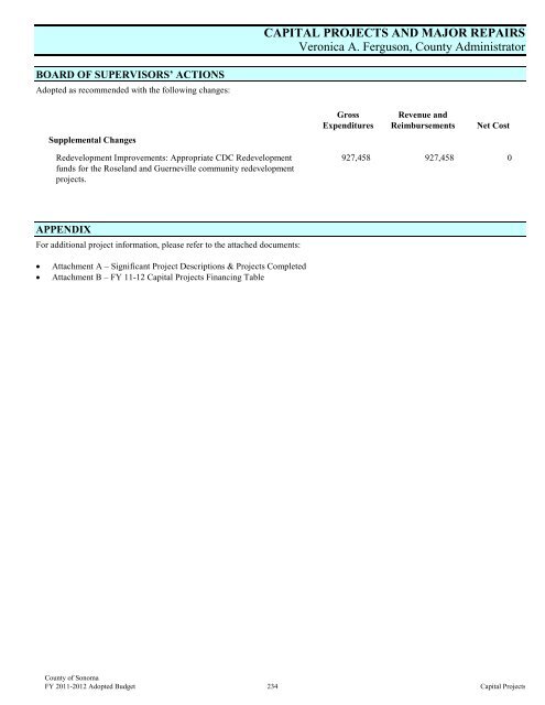 Fiscal Year 2011-2012 Adopted Budget - County of Sonoma