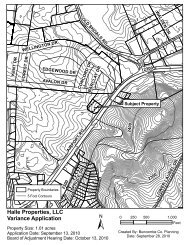 Halle Properties, LLC Variance Application - Buncombe County