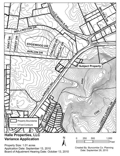 Halle Properties, LLC Variance Application - Buncombe County