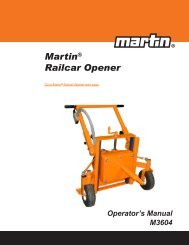 Operator Manual - M3604 - Martin Engineering