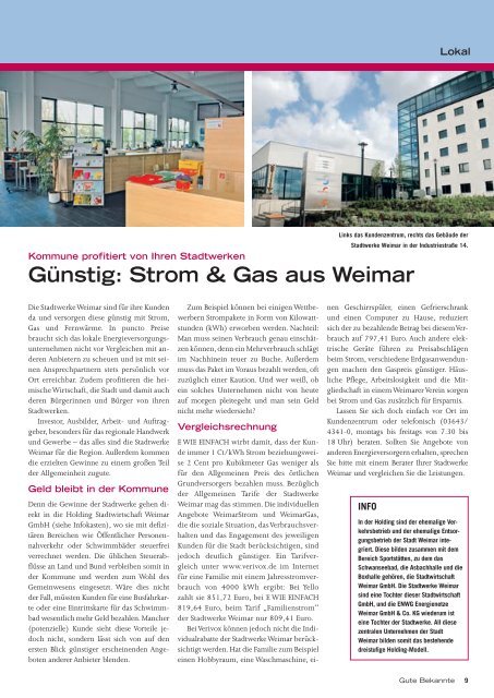 Strom & Gas aus Weimar - Stadtwerke Weimar