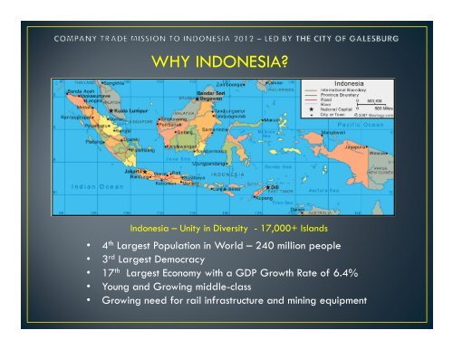 Power Point presentation on the Indonesian ... - City of Galesburg