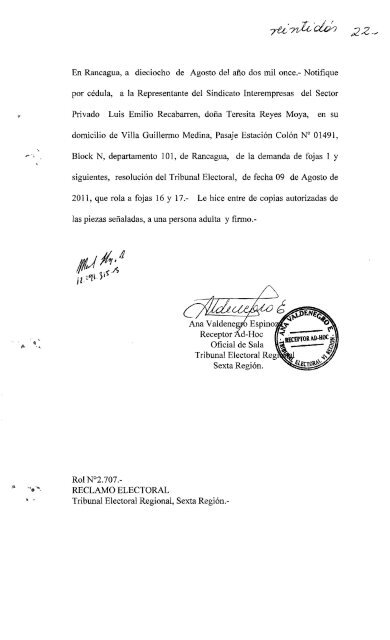 Rol 19-2012 - Tribunal Calificador de Elecciones