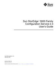 Sun StorEdge 3000 Family Configuration Service 2.3 User's Guide