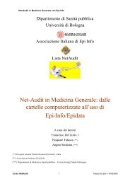 Net-Audit in Medicina Generale: dalle cartelle ... - R@cine
