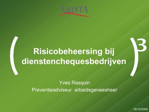 door dokter Yves Rasquin, Arista (PDF, 197 - BeSWIC