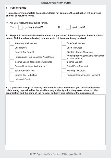 Tier 2 (W) application form - UK Border Agency - the Home Office