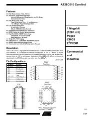 AT28C010 Com/Ind - 1 Megabit (128K x 8) Paged CMOS E2PROM ...