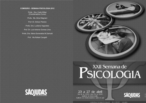 COMISSÃO - SEMANA PSICOLOGIA 2012 Profa. Dra. Carla Witter ...