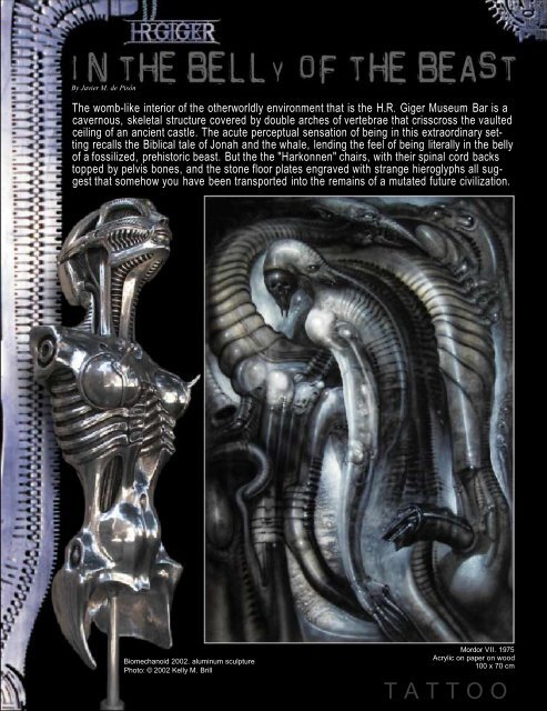 Welcome to the World of H.R. Giger; In the Belly of the Beast, With ...