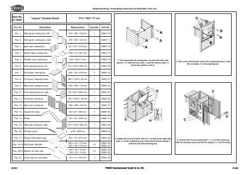 Trixie Chicken Coop with Outdoor Run Assembly ... - Chicken Coops