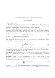 AN INTRODUCTION TO STOCHASTIC PROCESSES Jan van ...