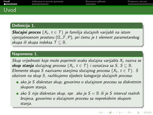 Vježbe - Slucajni procesi I. dio