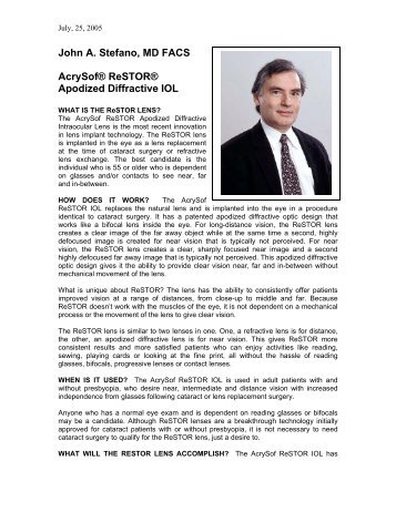 AcrySof® ReSTOR® Apodized Diffractive IOL - Seeclear.com