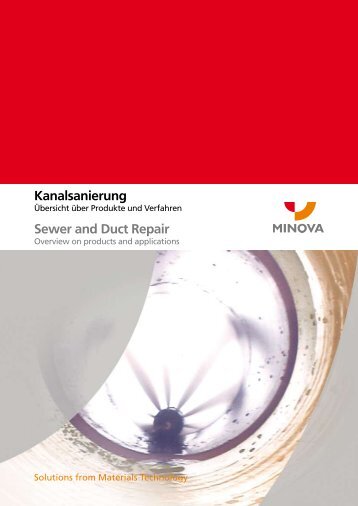 Kanalsanierung Sewer and Duct Repair - Minova CarboTech GmbH