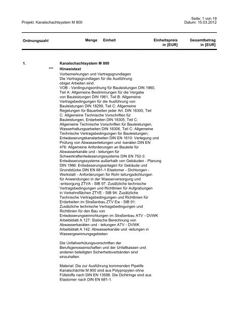 Kanalschachtsystem M800 (PDF)