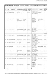 A 210/2009 (IX. 29.) Korm. rendelet alapjÃ¡n a kereskedelmi ... - VÃ¡c