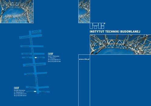 DziaÅalnoÅÄ ITB - okÅadka (.pdf) - Instytut Techniki Budowlanej