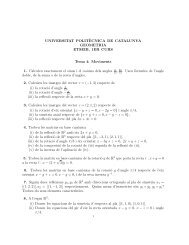 Llista 4: Moviments - MA1 - UPC