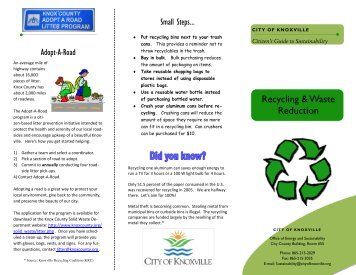 Recycling [PDF] - City of Knoxville
