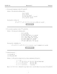 MATH 116 Homework 5 Solutions 1. Use successive squaring to ...