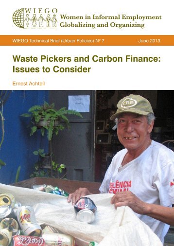 Waste Pickers and Carbon Finance: Issues to Consider - WIEGO