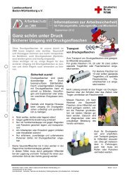 AiD Info Umgang mit Gasflaschen - DRK