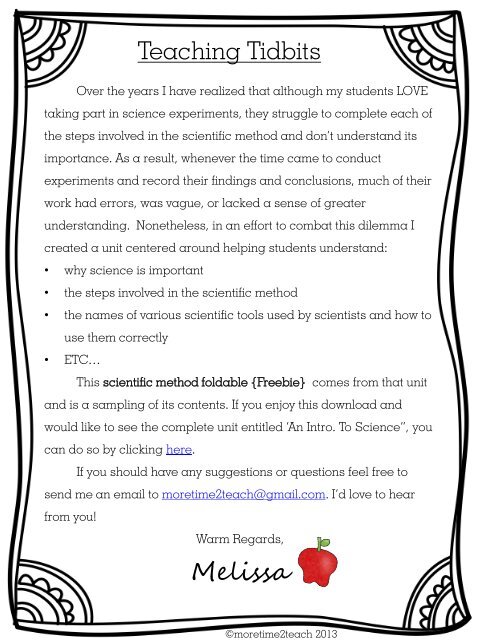 Scientific Method foldable - Cobb Learning