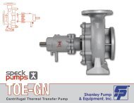 Speck TOE-GN Centrifugal Heat and Thermal Fluid Transfer Pump