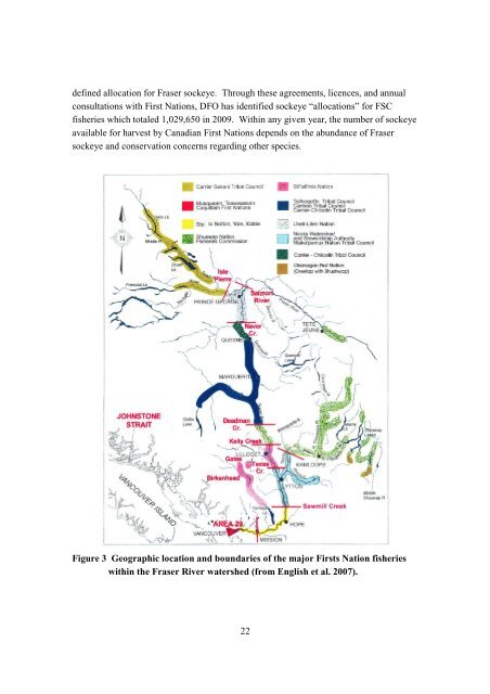 Fraser River Sockeye Fisheries and Fisheries Management - Cohen ...