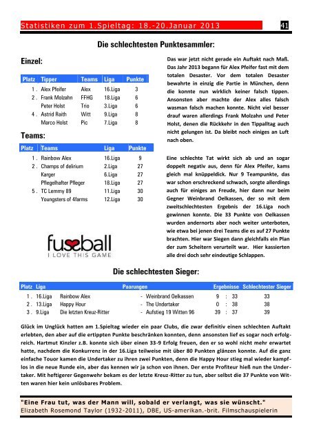 Die Tabelle - TC Bundesliga