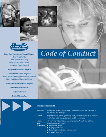 HFHS Code of Conduct - Henry Ford Health System