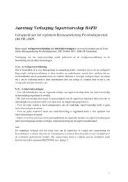 Aanvraag Verlenging Supervisorschap BAPD - NIP