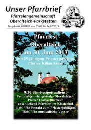 Gottesdienste - Pfarreiengemeinschaft Oberalteich-Parkstetten ...