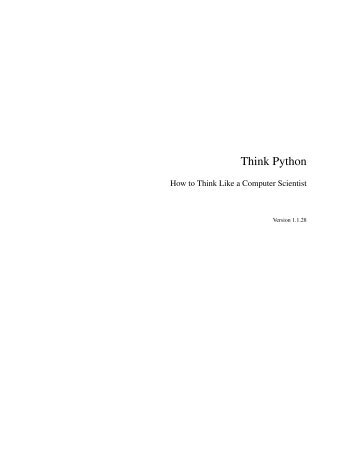 Think Python - Denison University
