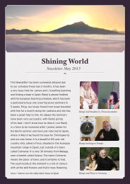 May 2013 Newsletter - Shiningworld