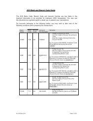 ACH BANK & BRANCH CODE GUIDE - United Overseas Bank