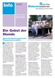 Info 3/2009: Ein Gebot der Stunde - Diakoniestationen Kassel