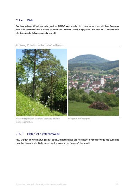 Planungsbericht - Gemeinde Herznach