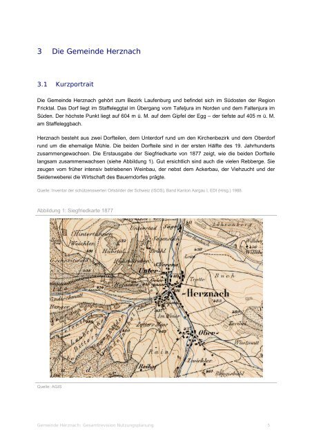 Planungsbericht - Gemeinde Herznach