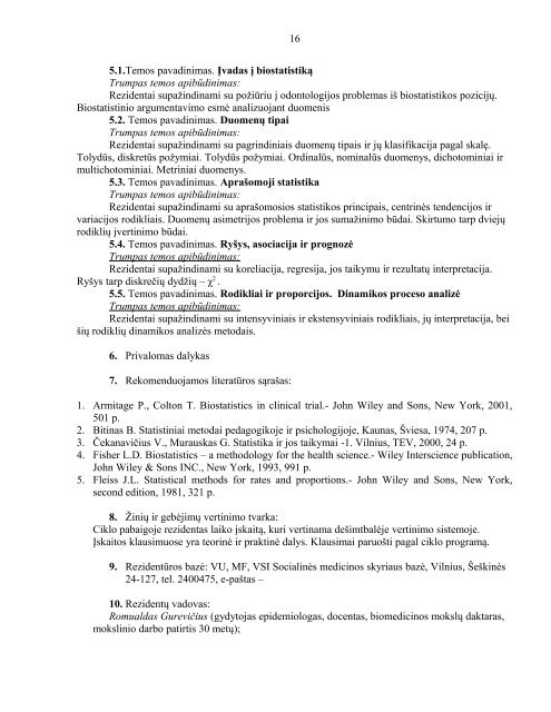 Endodontologija - VU Medicinos fakultetas - Vilniaus universitetas