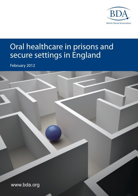 Oral Health in English Prisons - Inside Time