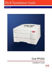 PP20D Installation Guide (FS-1020D) - Files.oce.com - OcÃ©
