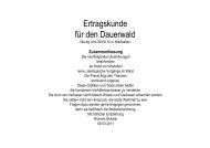 Ertragskunde fÃ¼r den Dauerwald - Prosilva