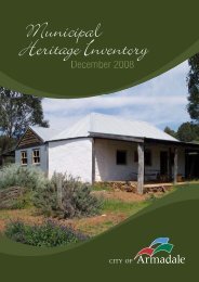 Municipal Heritage Inventory 2008 (PDF 17.5 MB) - City of Armadale