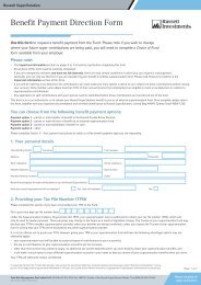 Benefit Payment Direction Form - Russell Investments